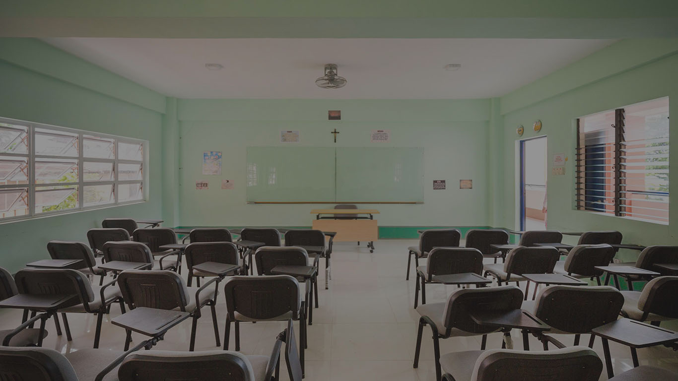 Classroom learning space at Holy Cross College of Carigara